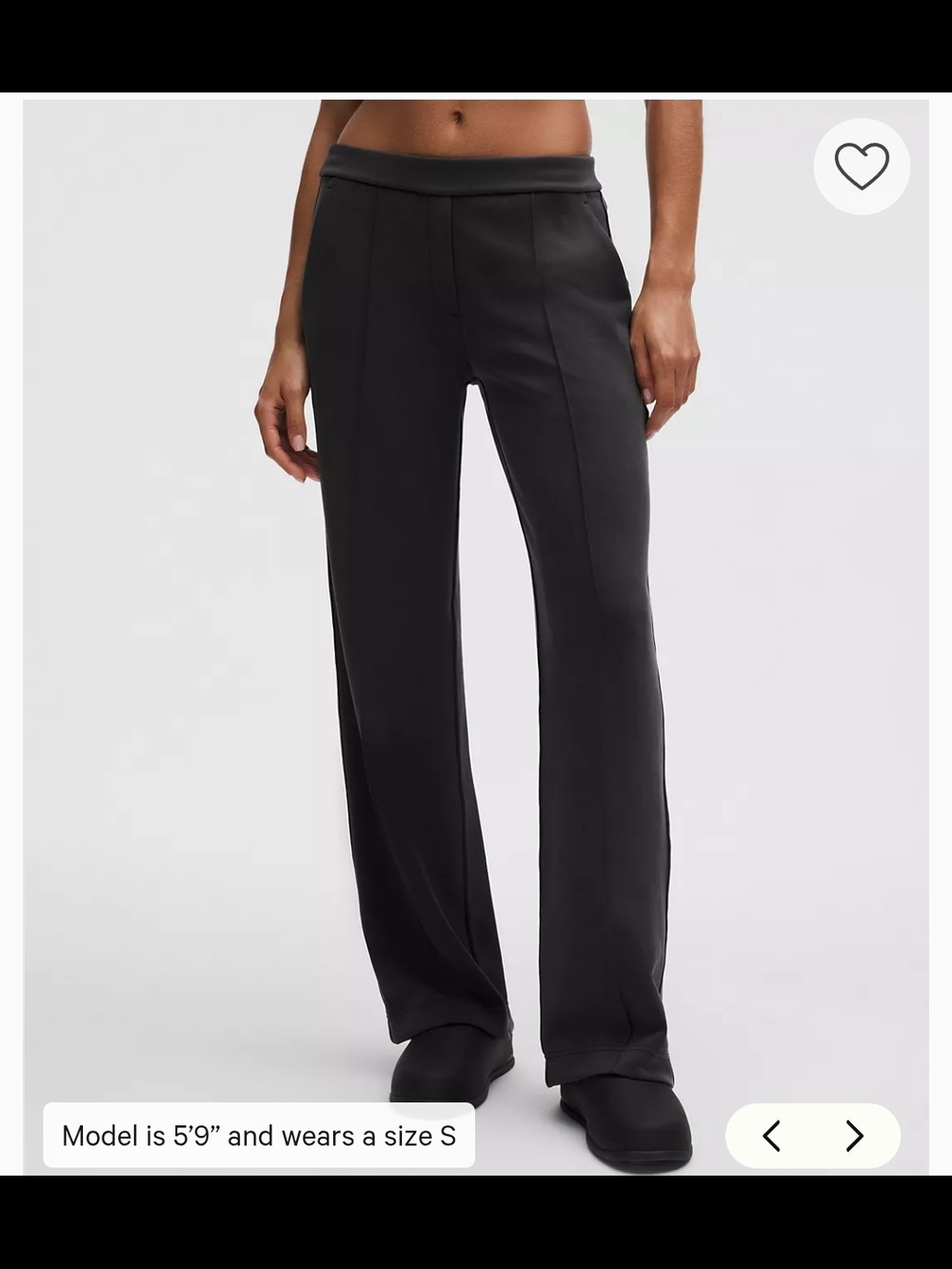 Lululemon Softstreme Pintuck Pants Large Short Black